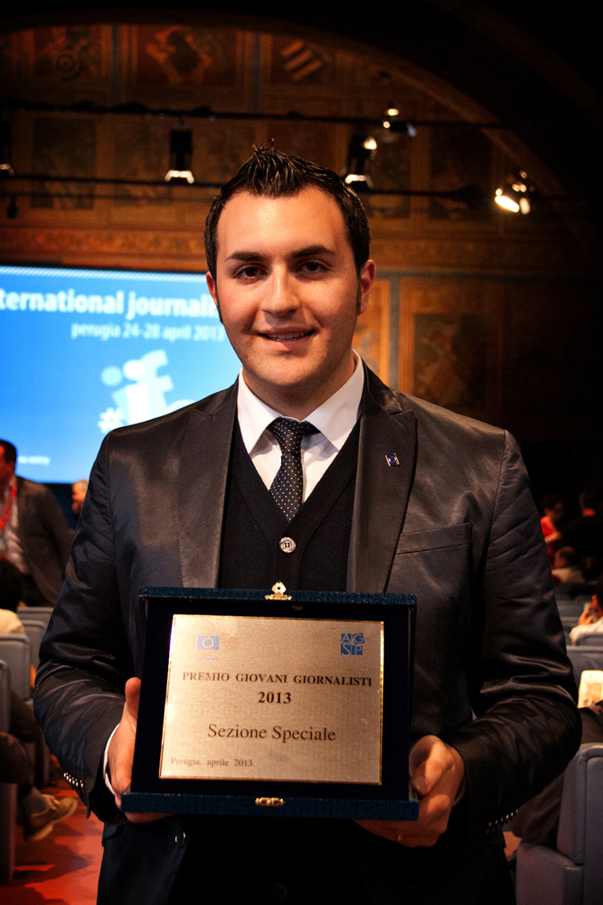 Premiazione al Festival Internazionale di Giornalismo a Perugia #ijf13